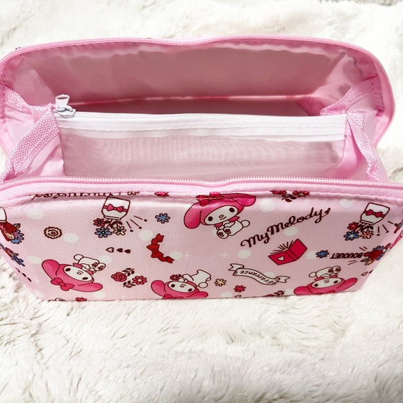 Sanrio My Melody Pink Pencil Case Makeup Case Cute Make Up Bag - Picture 3 of 4